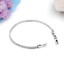 Carica l&#39;immagine nel visualizzatore di Gallery, JewelryWe Bracciale Coppia Donna Uomo Fidanzati con Zircone Lucido Bianco - Ilgrandebazar