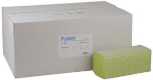 Tovagliolo di carta divertente ZZ-fold, 25 x 23 centimetri, 2lag, verde,... - Ilgrandebazar
