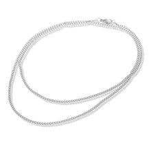 Carica l'immagine nel visualizzatore di Gallery, Made By Nami Collana Da Uomo 60 cm In Acciaio Inox - Catena Da Uomo Fatta a Mano - Regalo Per Lui - Gioielli Da Uomo (Argento 2mm)