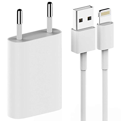 CARICA BATTERIA per Smartphone 1A 5W 1400 + CAVO 1 Metro 5 5C 5S... - Ilgrandebazar