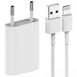 CARICA BATTERIA per Smartphone 1A 5W 1400 + CAVO 1 Metro 5 5C 5S... - Ilgrandebazar