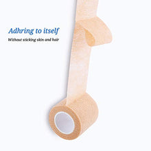 Carica l'immagine nel visualizzatore di Gallery, Autoadesiva Benda Elastica 5cm x 4,5m (12 Rotoli), Fasciatura coesiva Beige