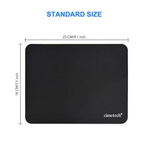 Carica l'immagine nel visualizzatore di Gallery, cimetech Tappetino per Mouse Confortevole Superficie Superfine in Fibra black