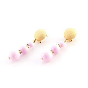 Orecchini a goccia, lunghi di una donna unica ed elegante con sfere in...