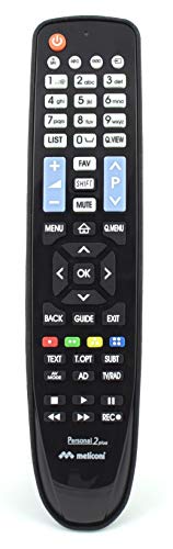 Telecomando per TV LG, Meliconi Personal 2 Plus, Nero - Ilgrandebazar
