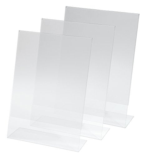 SY110 Porta-avvisi da tavolo / Porta-brochure banco, con base a L, für A4 - Ilgrandebazar