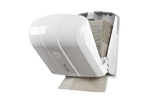 Semy St-5000 Dispenser per Asciugamani Piegati a Z/C, in Plastica, Bianco - Ilgrandebazar