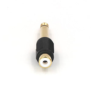 VCE 6 Pezzi Audio adattatore/connettore RCA jack maschio 6.3mm mono spina /...