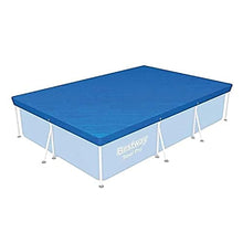 Carica l'immagine nel visualizzatore di Gallery, Bestway 58106 Telo Di Copertura Per Piscina Fuori Terra Rettangolare Da 300 X 201 X 66 Cm, Blu