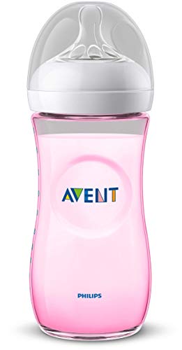 Philips SCF037/17 Avent - Biberon Natural, Valvola anticolica, 330 ml, 330 ml