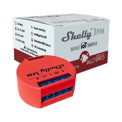 Shelly 1PM Wireless relè Interruttore Intelligente domotica, Amazon Alexa e...