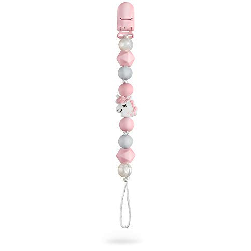 PREMYO Catenella Portaciuccio Bimba Unicorno – Perle di One Size, Rosa