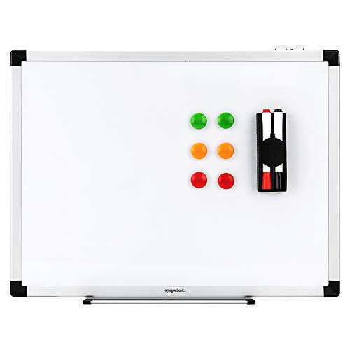 AmazonBasics - Lavagna bianca, cancellabile a secco, con supporto 90 x 60 cm - Ilgrandebazar