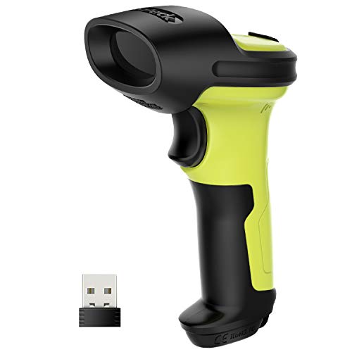 Inateck Lettore di Codici a Barre Scanner Laser Wireless Senza Fili Verde