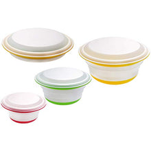 Carica l'immagine nel visualizzatore di Gallery, Manuka 3 Pezzi Ciotola Pieghevole in Silicone con Coperchio, insalatiere...