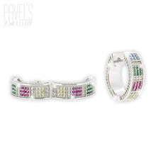 Carica l&#39;immagine nel visualizzatore di Gallery, PAVEL&#39;S Orecchini da donna colorati RAINBOW ARCOBALENO hoops realizzati in... - Ilgrandebazar