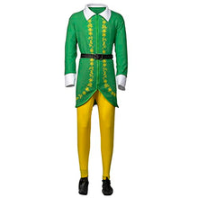 Carica l'immagine nel visualizzatore di Gallery, AudMsier Abbigliamento da Elfo di Halloween Abbigliamento Natalizio Abbigliamento da Uomo Abbigliamento da Festa per Uomo e Donna per Adulti(M)