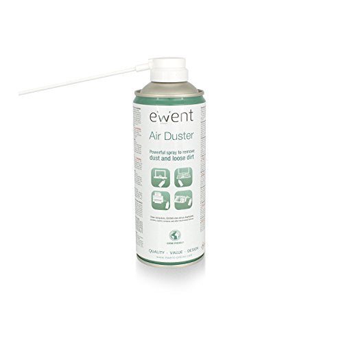 Ewent EW5601 Spray ad Aria Compressa, 400 ml, Cannuccia Lunga, Bianco - Ilgrandebazar