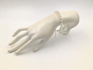 Bracciale in Argento e Pietra di Luna, Lenticchia Scolpita 6/7 mm, Unisex,... - Ilgrandebazar