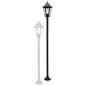 Smartwares 5000.035 Lampione Ghisa, Lanterna Classica, Alluminio/Vetro, Nero