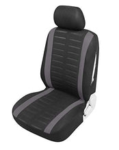 Carica l&#39;immagine nel visualizzatore di Gallery, Upgrade4cars Coprisedile Universale Auto Grigio Nero Set Copri-sedili Donna... - Ilgrandebazar