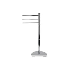 Carica l&#39;immagine nel visualizzatore di Gallery, Axentia 282161 Piantana Porta Asciugamani, Metallo, Argento, 17.5x32.5x86 cm - Ilgrandebazar