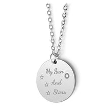 Carica l&#39;immagine nel visualizzatore di Gallery, Zysta 2pcs Collana Coppia in Aciaio Inox con Ciondolo a Non Personalizzare