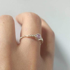 21 1/2 Anello in Argento Sterling 925 con Ametista Naturale Fatto a Mano... - Ilgrandebazar