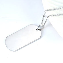 Carica l'immagine nel visualizzatore di Gallery, Collana con piastrina in acciaio inox frase dedicata al figlio dalla... - Ilgrandebazar