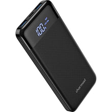 Carica l'immagine nel visualizzatore di Gallery, Power Bank 10400mAh, USB C Caricabatterie Portatile con LED Digitale Display Batteria Esterna Portatile con 2 ingressi e 3 uscite da 5V/3A per Huawei Xiaomi Smartphone.(Nero)