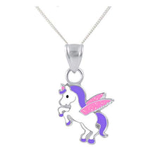 Carica l'immagine nel visualizzatore di Gallery, Five-D,set collana per bambini con ciondolo a forma di unicorno Pegasus,... - Ilgrandebazar