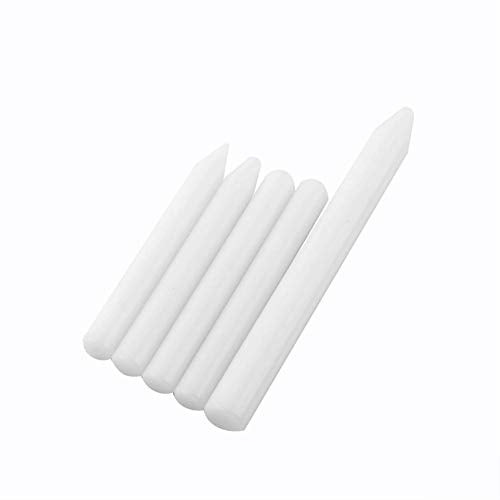 Qiilu QL00647 5pcs Professionale Nylon Tap Down Pen Paintless Grandine White
