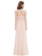 Carica l'immagine nel visualizzatore di Gallery, Ever-Pretty Vestito da Damigella Donna Girocollo Maniche Corte 40, Arrossire - Ilgrandebazar