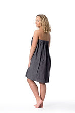 Carica l'immagine nel visualizzatore di Gallery, ZOLLNER Asciugamano da Sauna Donna, Grigio, Misura L/XL, Altri Grigio