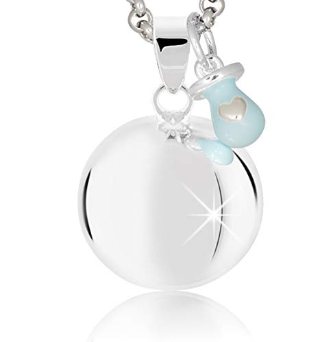 MAMIJUX Chiama Angeli Ciuccio smaltato Celeste - Ilgrandebazar