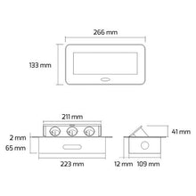 Carica l&#39;immagine nel visualizzatore di Gallery, Presa a scomparsa per 3 spine Schuko da incasso con cavo 1,5 m per...