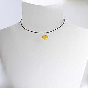 Orecchini a cerchio in argento sterling 925 con collana girocollo di cuori...