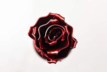 Carica l&#39;immagine nel visualizzatore di Gallery, Rosa Eterna fatta di Ferro Battuto Rosso con piedistallo - Forgiata a Mano - Ilgrandebazar