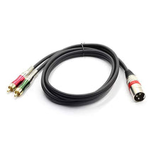 Carica l'immagine nel visualizzatore di Gallery, SiRear Cavo XLR maschio di alta qualità a 2 x XLRM-2RCA-1.5M