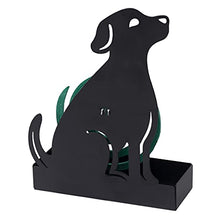 Carica l'immagine nel visualizzatore di Gallery, Baroni Porta Zampirone in Metallo Cane Nero. Portazampirone da interno o da esterno 14x5x19 cm