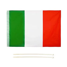 Carica l'immagine nel visualizzatore di Gallery, LEIVESTE - Bandiera Italia, Resistente alle Intemperie con Passante Per L'Asta Bandiera Italiana, 90x150cm,Tricolore 2 Fascetti In Omaggio (90x150cm)