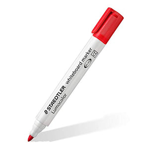STAEDTLER Lumocolor whiteboard marker, confezione da 4, punta tonda, 4 pezzi - Ilgrandebazar