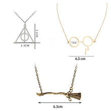 Carica l&#39;immagine nel visualizzatore di Gallery, YouU 5 Pz Collana di doni della morte Boccino d&#39;oro e bracciali,... - Ilgrandebazar