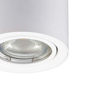 Plafoniera Led con lampadina GU10 inclusa orientabile, luce calda 3000K, 5W,...