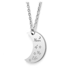 Carica l&#39;immagine nel visualizzatore di Gallery, Zysta 2pcs Collana Coppia in Aciaio Inox con Ciondolo a Non Personalizzare