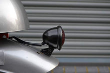 Carica l&#39;immagine nel visualizzatore di Gallery, Moto LED Luce Stop Posteriore - Omologato - Nero Lucido con Lente Rossa per...