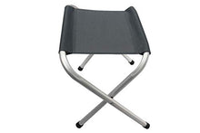 Carica l'immagine nel visualizzatore di Gallery, Homecall Sgabello pieghevole da campeggio in alluminio colore grigio Bianco
