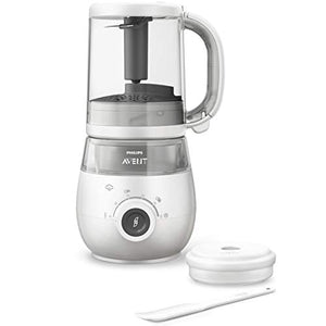 Philips Avent EasyPappa Plus 4 In 1 - Cuocipappa A Vapore, Frulla, Scongela E Riscalda, 1 Litro