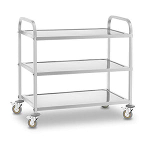 Royal Catering Carrello Portavivande di Servizio Acciaio Inox - Ilgrandebazar