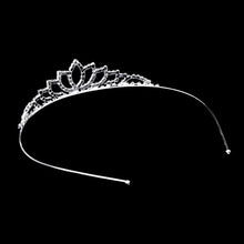 Carica l&#39;immagine nel visualizzatore di Gallery, Pixnor Wedding Tiara nuziale strass Decor Hairband capelli Clip Loop...